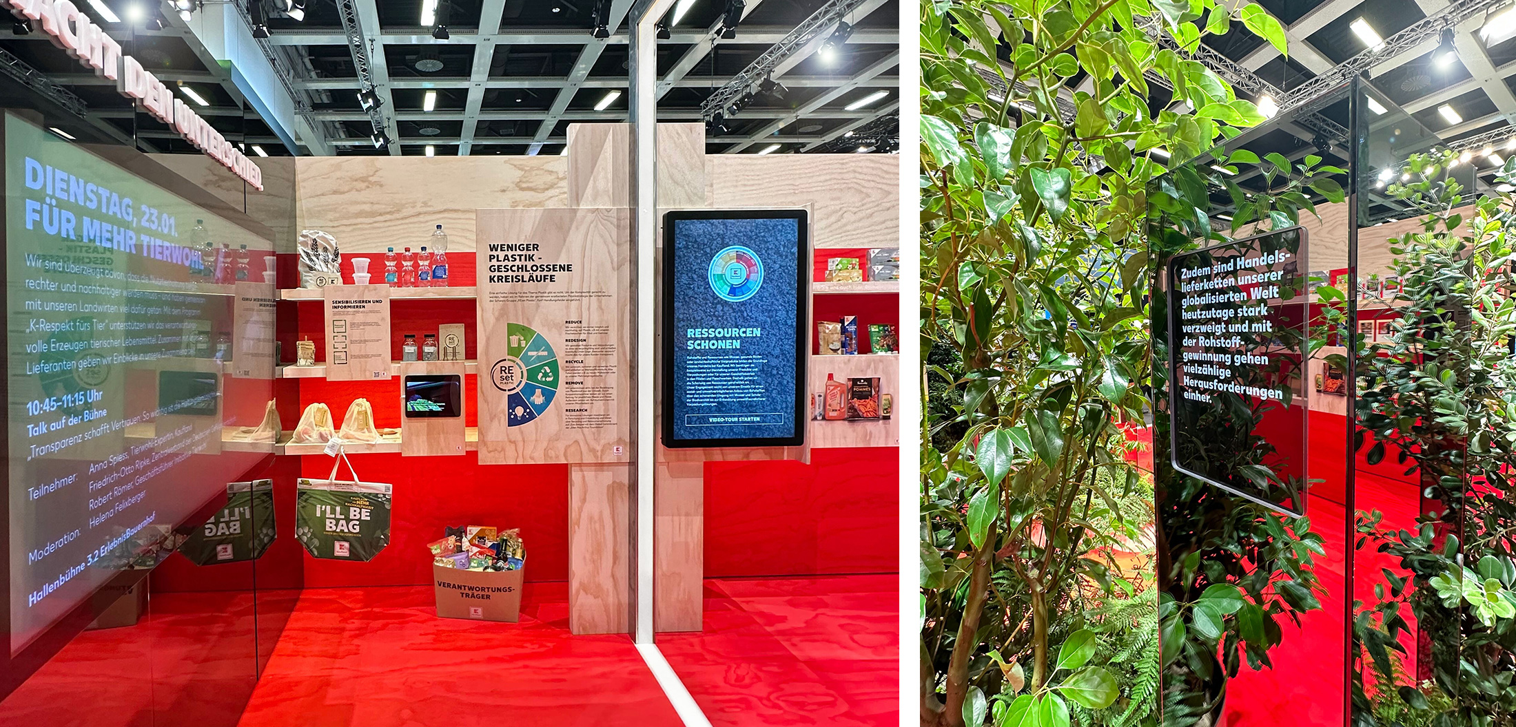 Kaufland Messestand IGW 2024 Berlin